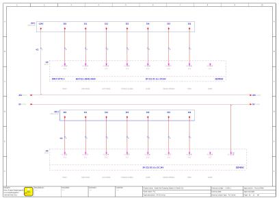نقشه سیم کشی PLC تابلو مرکز کنترل موتورها